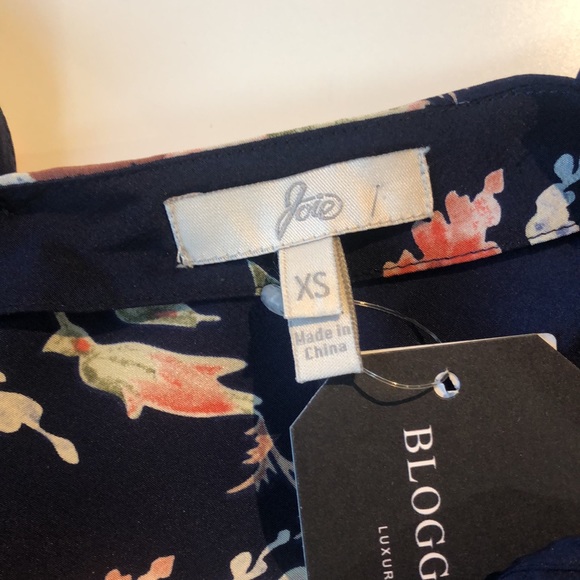 Joie Sari Dark Navy Romantic Floral Dress - Picture 9 of 10